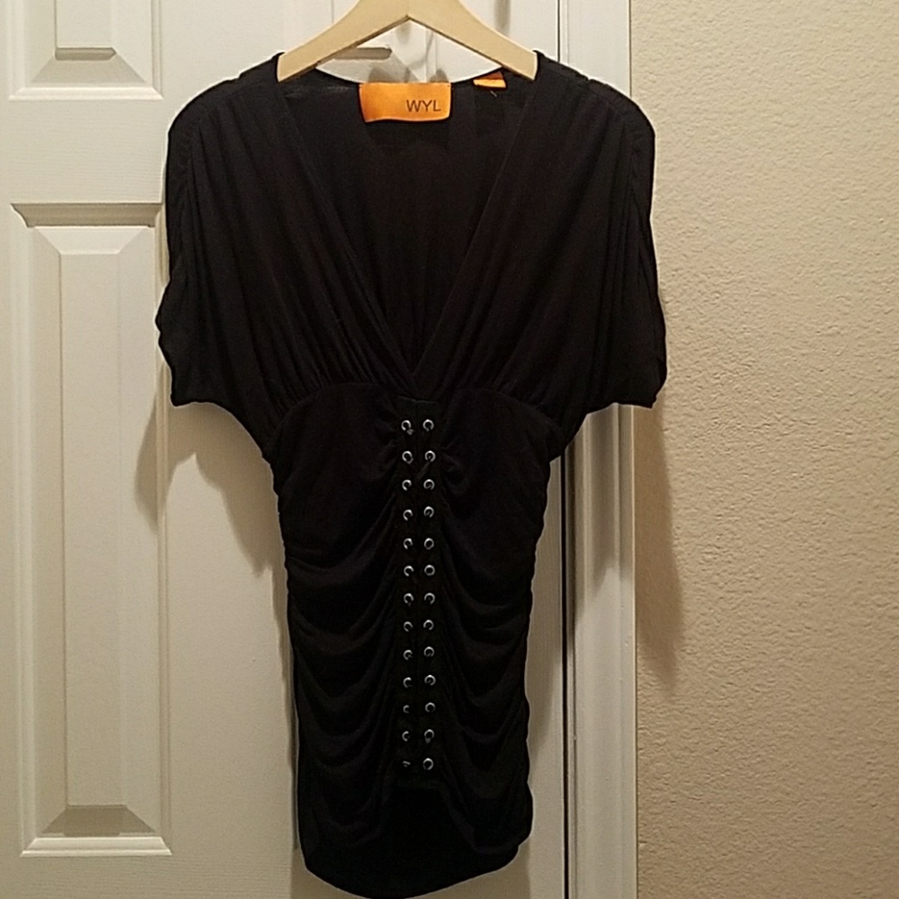 Black WYL corset style top